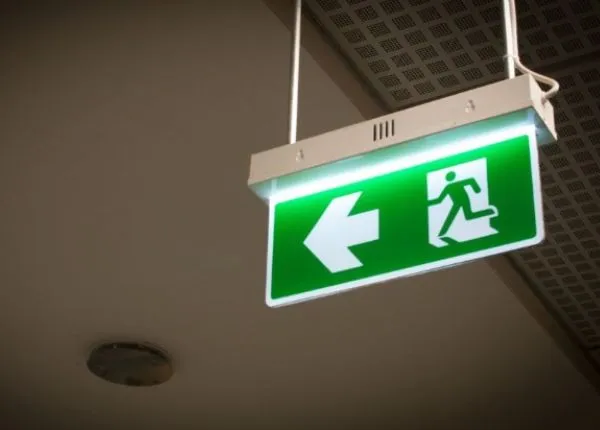 Đèn exit treo trần Đèn exit treo trần