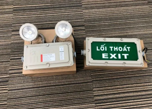 Đèn Exit và Đèn sự cố chống nổ