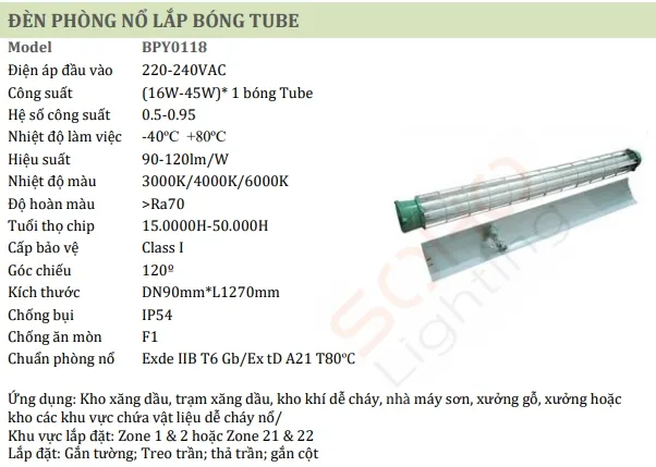 Thông số kỹ thuật và hướng dẫn lắp đặt