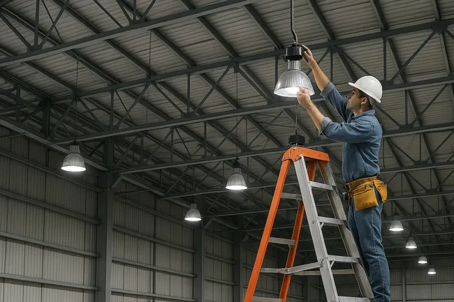 Thumbnail Những sai lầm cần tránh khi lắp đặt đèn led highbay nhà xưởng