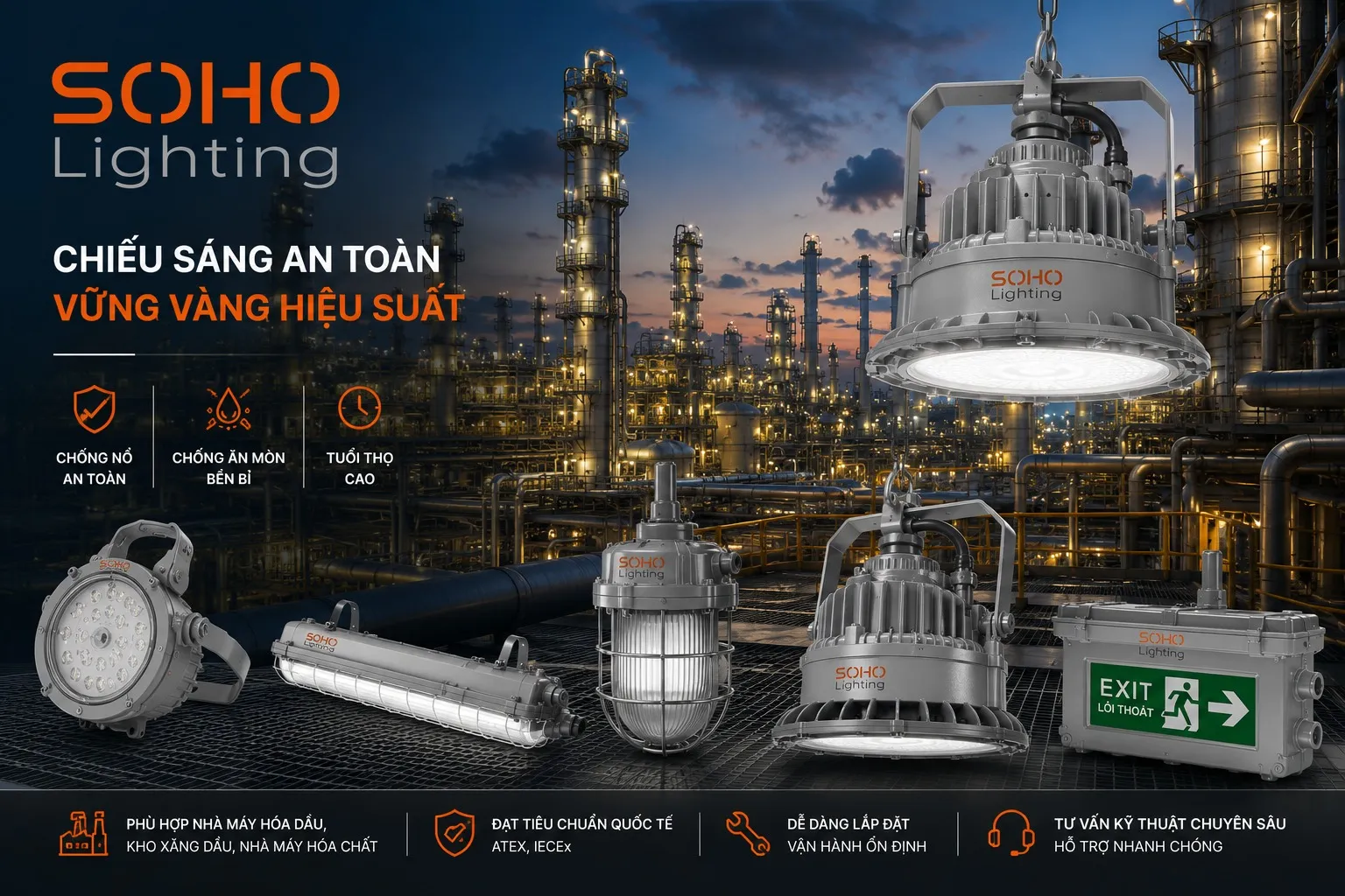 SOHO Lighting - Đơn vị cung cấp giải pháp chiếu sáng uy tín