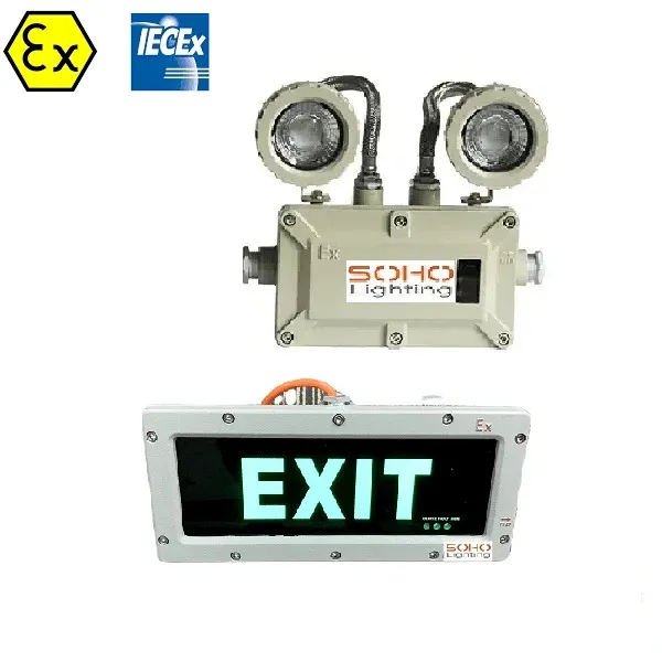 Đ&egrave;n Exit & sự cố chống nổ (chứng chỉ Atex)
