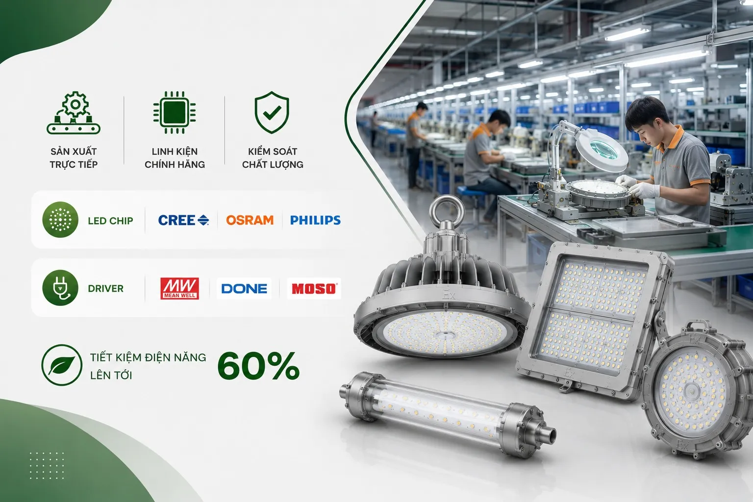 Năng lực sản xuất trực tiếp và linh kiện quốc tế chính hãng Năng lực sản xuất trực tiếp và linh kiện quốc tế chính hãng