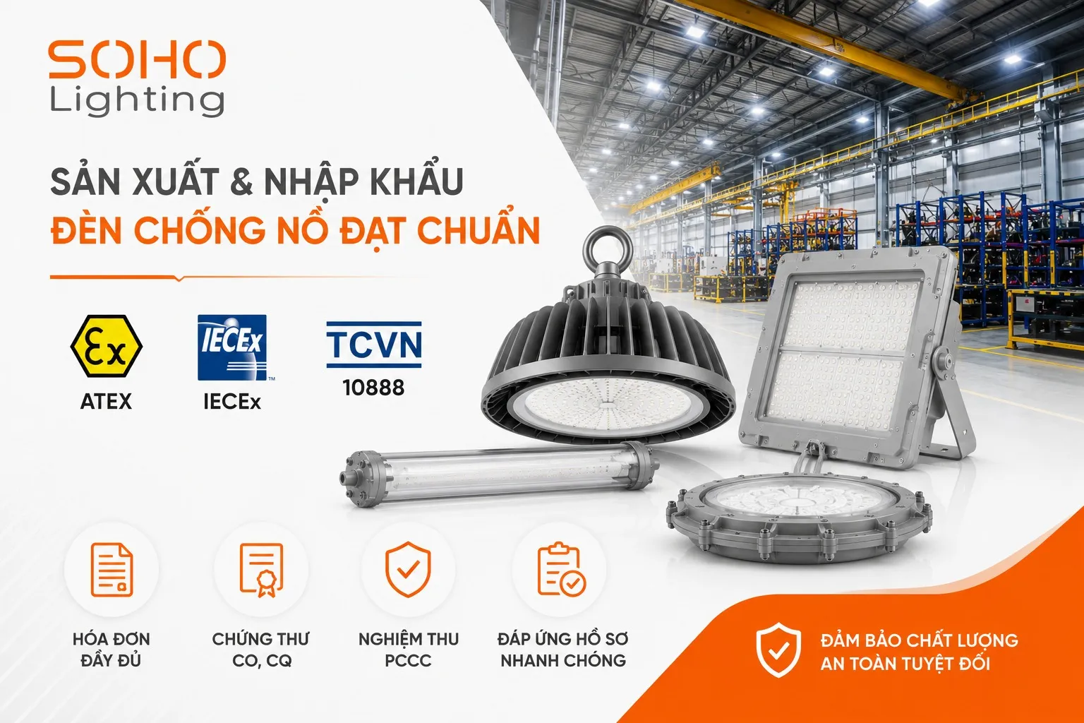 Sản phẩm chính hãng, đầy đủ chứng nhận chất lượng